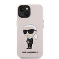 iPhone 15 Karl Lagerfeld Ikonik Silikonikuori - Pinkki