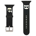 Karl Lagerfeld Karl & Choupette Apple Watch 7/SE/6/5/4/3/2/1 Ranneke - 45mm/44mm/42mm - Musta