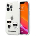 Karl Lagerfeld Karl & Choupette iPhone 13 Pro Hybridikotelo - Läpinäkyvä