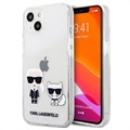 Karl Lagerfeld Karl & Choupette iPhone 13 Hybridikotelo - Läpinäkyvä