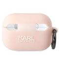 Karl Lagerfeld Karl Head 3D AirPods Pro 2 Silikonikotelo - Pinkki