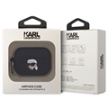 Karl Lagerfeld Karl Head 3D AirPods Pro 2 Silikonikotelo - Musta