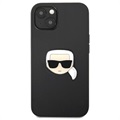 Karl Lagerfeld Karl Head iPhone 13 Hybridikotelo - Musta