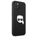 Karl Lagerfeld Karl Head iPhone 13 Hybridikotelo - Musta