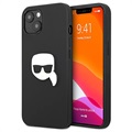 Karl Lagerfeld Karl Head iPhone 13 Mini Hybridikotelo - Musta