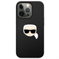 Karl Lagerfeld Karl Head iPhone 13 Pro Hybridikotelo - Musta