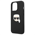 Karl Lagerfeld Karl Head iPhone 13 Pro Hybridikotelo - Musta