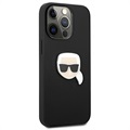 Karl Lagerfeld Karl Head iPhone 13 Pro Max Hybridikotelo - Musta