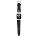 Karl Lagerfeld Karl Head Apple Watch 7/SE/6/5/4/3/2/1 Ranneke - 45mm/44mm/42mm - Musta