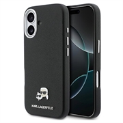 iPhone 17 Karl Lagerfeld Karl and Choupette Heads Pins Kotelo - MagSafe-yhteensopiva