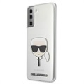 Karl Lagerfeld Karl's Head Samsung Galaxy S21 5G Suojakuori - Läpinäkyvä