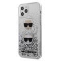 Karl Lagerfeld Liquid Glitter iPhone 12 Pro Max TPU-Suojakotelo - Karl & Choupette