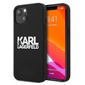 Karl Lagerfeld Karl & Choupette iPhone 13 Silikonikuori - Musta