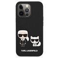 Karl Lagerfeld Karl & Choupette iPhone 13 Pro Max Silikonikuori - Musta