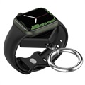 Apple Watch Series 7/SE/6/5/4/3/2/1 Avainnipun Langaton Laturi - Musta