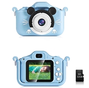 Lasten Digitaalikamera 32Gt:n Muistikortilla (Avoin pakkaus - Tyydyttävä) - Sininen
