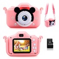Lasten Digitaalikamera 32Gt:n Muistikortilla (Avoin pakkaus - Erinomainen) - Vaaleanpunainen