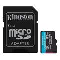 Kingston Canvas Go! Plus microSDXC-muistikortti sovittimella SDCG3/128GB - 128GB - 128GB