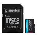 Kingston Canvas Go! Plus microSDXC-muistikortti sovittimella SDCG3/256GB - 256GB - 256GB