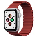 Kingxbar Apple Watch 7/SE/6/5/4/3/2/1 Magneettinen Ranneke - 41mm/40mm/38mm - Punainen