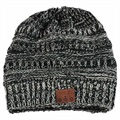 Kudottu Pipo Bluetooth 5.0 Kuulokkeilla - Harmaa