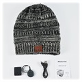 Kudottu Pipo Bluetooth 5.0 Kuulokkeilla - Harmaa