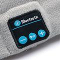 Neulottu Bluetooth-pääpanta urheiluun, Hands-Free-puheluihin - vaaleanharmaa
