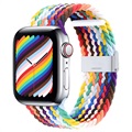 Apple Watch Series 7/SE/6/5/4/3/2/1 Neulottu Ranneke - 45mm/44mm/42mm - Sateenkaari