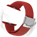 Apple Watch Series Ultra 2/Ultra/9/8/SE (2022)/7/SE/6/5/4/3/2/1 Neulottu Ranneke - 49mm/45mm/44mm/42mm - Punainen