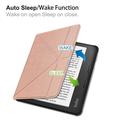 Kobo Libra 2 Origami Stand Suojakotelo - Ruusukulta