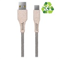Ksix Ympäristöystävällinen USB-A / USB-C Kaapeli - 1m