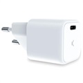 Ksix GaN USB Tyypin-C Seinälaturi - 30W - Valkoinen