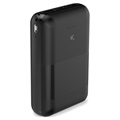 Ksix Slim USB-C & 2xUSB Varavirtalähde - 10000mAh - Musta