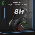 L800 Langattomat kuulokkeet Musiikkipelikuulokkeet Taitettavat Bluetooth-kuulokkeet LED-valoilla / mikrofonilla - musta