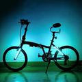LEADBIKE A106 1 pari akkukäyttöinen polkupyörän runkoputken valo kirkas värikäs pyörän takavalo LED-pyörän pyöränvalo (akku ei sisälly)