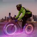LEADBIKE LD42 Polkupyörän pyörän valo Vedenpitävä pyöräily vilkkuva turvallisuuspyörän valo viileä koristelu Flash 30 kuvioita