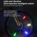 LEADBIKE LD58 Kirkas pyöräpyörän pyöränpyörän valo Vedenpitävä viileä LED-pyörävalaisin koristelu Velvet Light - monivärinen
