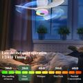 LEC016R RGB-kattotuuletinvalo Bluetooth-kaiuttimella - musta