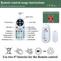 LEC016R RGB-kattotuuletinvalo Bluetooth-kaiuttimella - musta