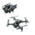 LS-S4S 720p Drone, jossa on FPV-kamera ja 3 akkua