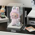 Labubu Collectible Display Case - 12 x 9 x 19.5cm - Kirkas / Valkoinen