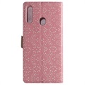 Lace Pattern Samsung Galaxy A20s Lompakkokotelo - Ruusukulta