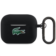 Lacoste Croc Logo nestemäinen silikonikotelo AirPods Pro 2:lle - musta