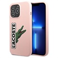 Lacoste Crocodile Head iPhone 13 Pro Max Nestemäinen Silikonikotelo - Pinkki