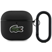 AirPods 4 Lacoste Petit Pique Croc Logo Patch Kotelo - musta