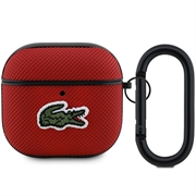 AirPods 4 Lacoste Petit Pique Croc Logo Patch Kotelo - punainen