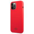 Lacoste iPhone 13 Pro Max Nestemäinen Silikonikotelo - Punainen