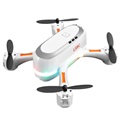 Lansenxi LS-NVO Rainbow Mini Drone kanssa Värikäs LED & Kaksoiskamera - Valkoinen