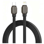 Ldnio LC212i -punoskaapeli, nopea lataus, USB-C-Lightning - 2m, 30W - harmaa