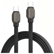 Ldnio LC212C punottu USB-C-pikalatauskaapeli - 2m, 65W - harmaa